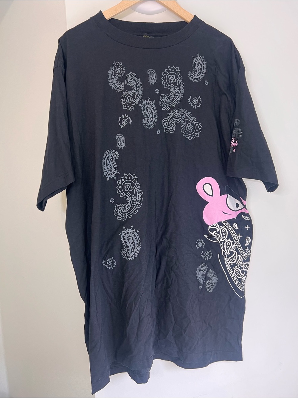 Vintage Y2K Pink Panther Paisley Baggy Big Graphic T-Shirt Men’s 2XL